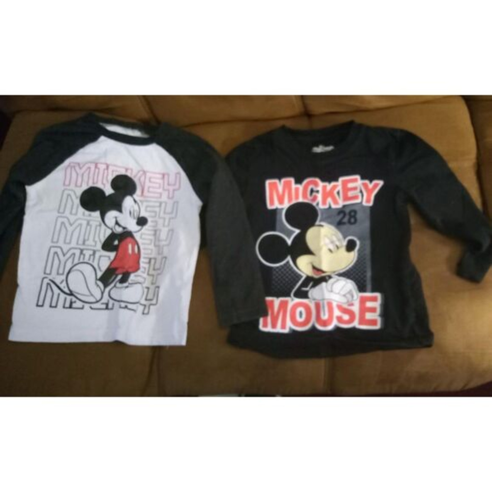 Disney Mickey Mouse 3 Piece Casual Pants Set Black Gray Kids Size 4T    Kids 2